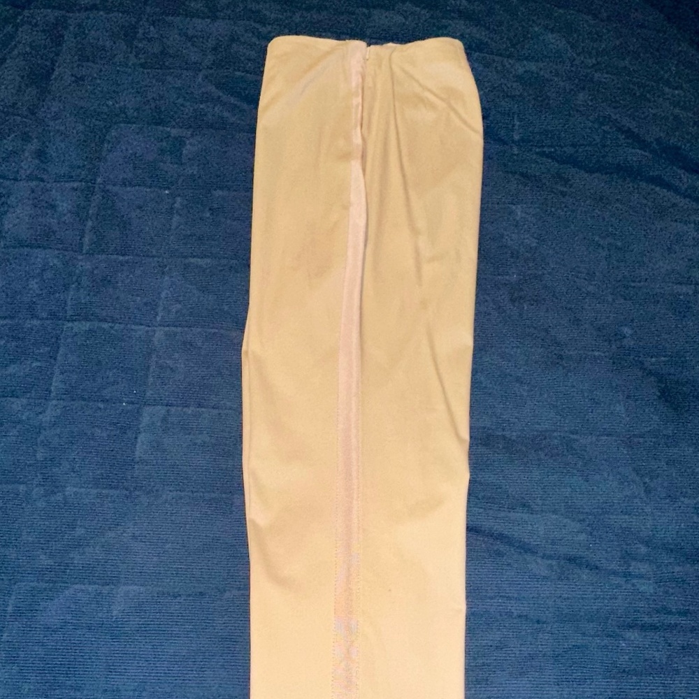 Black Label By Chico’s Sateen Ankle Pant Sandstone Size 1.5 (M/10)